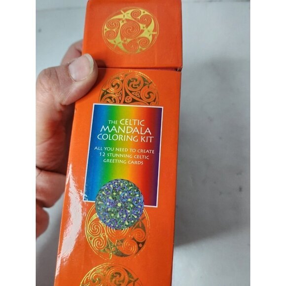 THE Celtic Mandala Coloring Kit Greeting Cards Meditation Ancient Wisdom Mantra - Picture 5 of 6